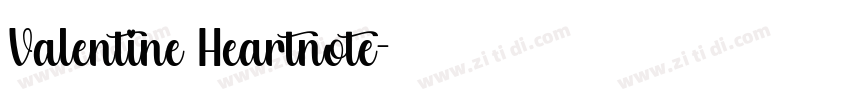 Valentine Heartnote字体转换